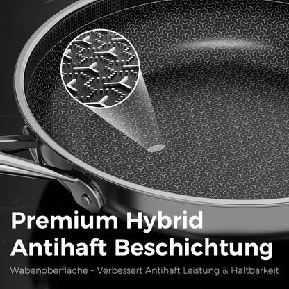 naturepan Edelstahlpfanne 28 cm mit DiamondTitan-Keramikbeschichtung
