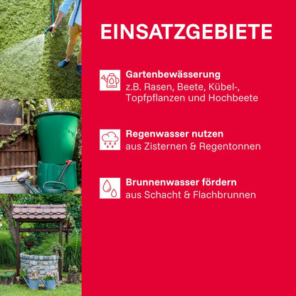 T.I.P. Gartenpumpe Clean Jet 1000 Plus Edelstahl mit Ansauggarnitur