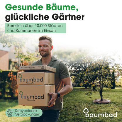 baumbad Bewässerungsring 55 Liter 5er-Set, UV-beständiges PVC, Grün