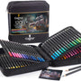 Castle Art Supplies Buntstifte Set, 120 Stifte im Reissverschlussetui