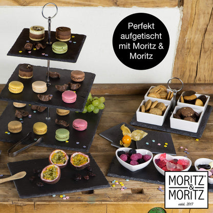 Moritz & Moritz Schieferplatte Basil 30x40 cm 6er-Set mit Kreidestift