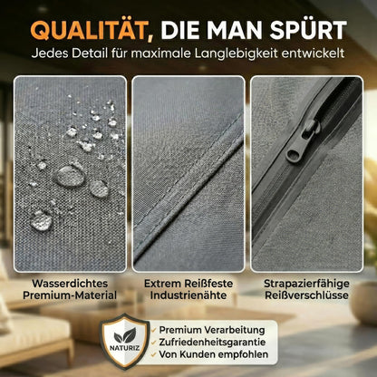 Naturiz Strandkorb Schutzhülle 600D Oxford wasserdicht 120x90x160 cm