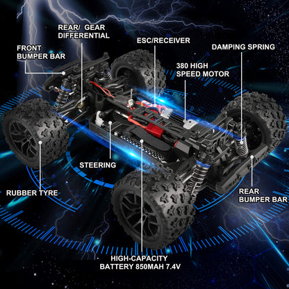 HAIBOXING RC Auto 4WD Monstertruck 1:18 All Terrain 36 km/h