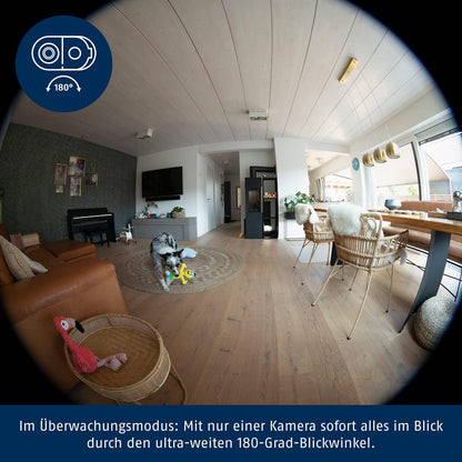 ABUS PPIC31020 WLAN Privacy Innen-Kamera mit 180-Grad Blickwinkel