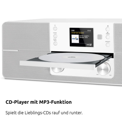 TechniSat Digitradio 371 CD BT Digitalradio Kompaktanlage - Weiss