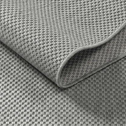 Taracarpet In- & Outdoor Teppich Sisaloptik Silber Grau 160x220 cm