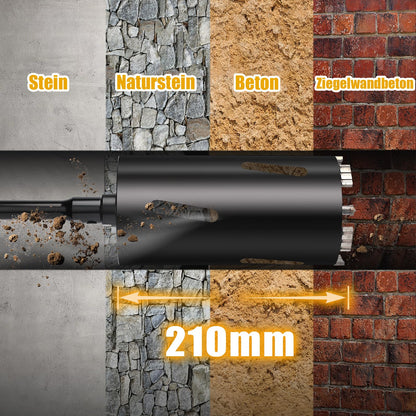 MOXPIFY Bohrkrone 50 mm Set mit SDS-plus, SDS-max und Sechskantschaft