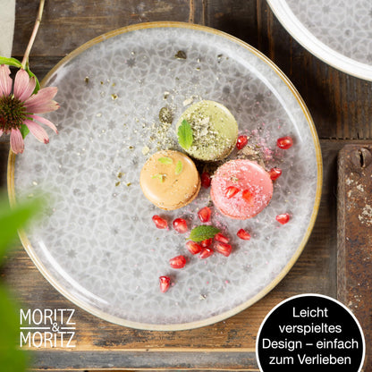 Moritz & Moritz TERRA 18-tlg Geschirrset grau Porzellan