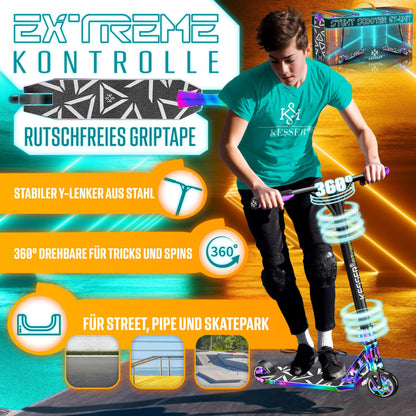 KESSER Stunt Scooter GT-Limit – Stuntscooter 360° Lenkung