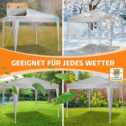 KESSER® Pop-Up Faltpavillon 3x3m Gartenpavillon - Grau