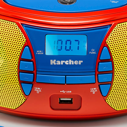 Karcher RR 5026 Kinderradio – CD-Player, UKW-Radio & Mikrofon