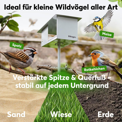 linthagen 3-in-1 Futterhaus mit Ständer - gross, wetterfest