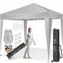KESSER® Pop-Up Faltpavillon 3x3m Gartenpavillon - Grau. Grauer Faltpavillon für schnellen Wetterschutz im Garten.