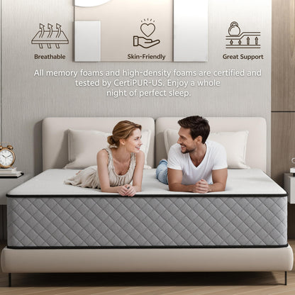 Matoresu Matratze 160x200 H2/H3 7-Zonen Taschenfederkern Memory Foam