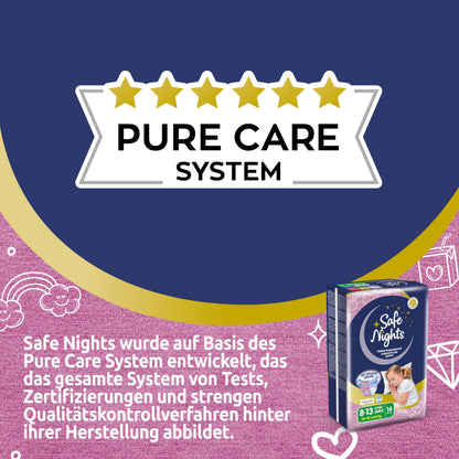 Babylino Safe Nights Girl Nachthöschen Mädchen 8–13 Jahre, 84 Stück