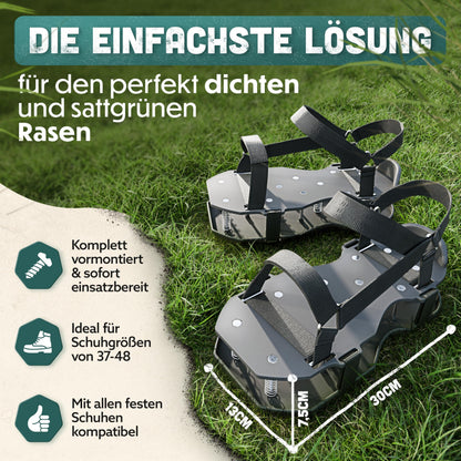 RASENKÖNIG Nagelschuhe Pro – Rasenlüfter Schuhe zur Rasenbelüftung