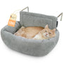 SCHLITZOHR Murphy Premium Heizungsliege Katze - bis 12kg, graue Liegefläche. Bietet Katzen einen warmen Ruheplatz.