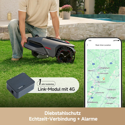 MOVA LiDAX Ultra 1600 Mähroboter ohne Begrenzungskabel mit 4G