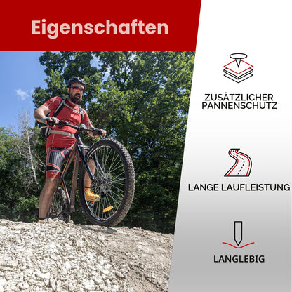 Fincci MTB Fahrradreifen 27,5 x 2,25 Zoll, 2er Pack, faltbar
