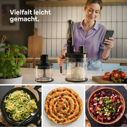 Braun MultiQuick 9 MQ9187XLI Stabmixer, 1200 Watt, schwarz