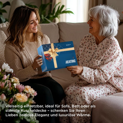 Bedsure Heizdecke Elektrische Wärmedecke mit Abschaltautomatik, Grau