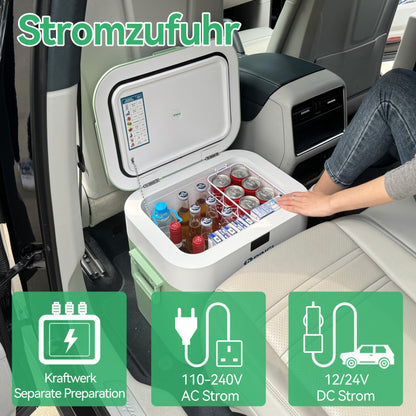 BINGI Kompressor-Kühlbox 22 Liter, 12/24 V und 230 V, HC-22P2