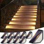 Shuniu LED Solar Treppenleuchten IP65 für Garten und Wege, 10 Stück, dreieckige Bauform mit Solarpanel