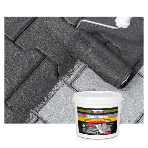 Isolbau Bodenfarbe Anthrazit 4 kg – Betonfarbe für Keller und Garage