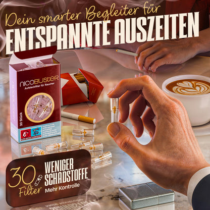 Nicobuster Zigarettenfilter Aufsteckfilter, 720 Stück, 8 mm