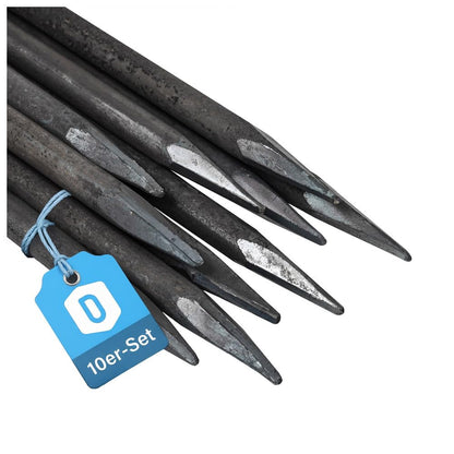 Dönges Schnureisen JDSE1000X16 Ø 16 x 1000 mm Stahl, 10 Stück, Bodenanker für Mauerschnüre