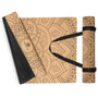 YOGALABS® 2in1 Yogamatte - Kork & Naturkautschuk 183x61x0,4cm. Rechteckige, naturfarbene Matte für Yoga, Fitness & Pilates.