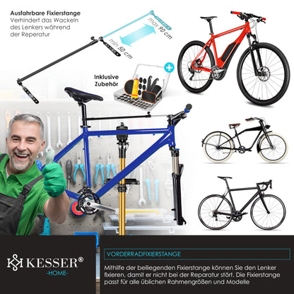 KESSER Profi Fahrrad Montageständer Aluminium – Gold