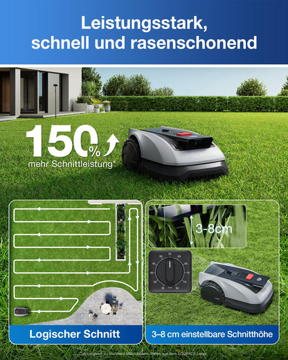 ECOVACS GOAT O600 RTK Care Kit Mähroboter ohne Begrenzungskabel
