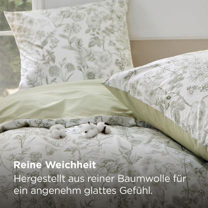 Bedsure Bettwäsche 135x200 4teilig Baumwolle Wendebettwäsche Set