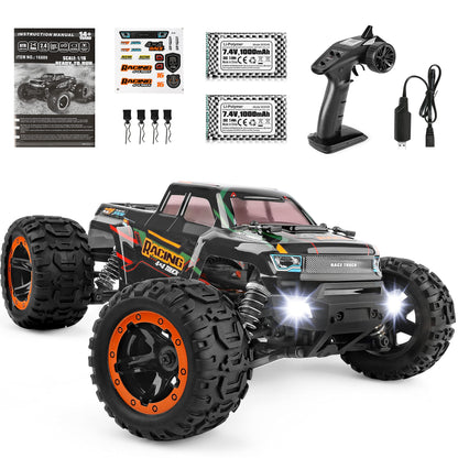HAIBOXING RC Monster Truck 1:16, wasserdicht, 4WD, 36 km/h – ferngesteuertes Geländefahrzeug mit Allradantrieb
