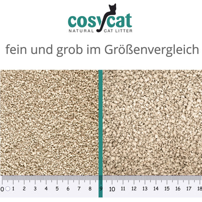 COSYCAT Katzenstreu Klumpstreu aus Holz, fein, 2 x 20 l