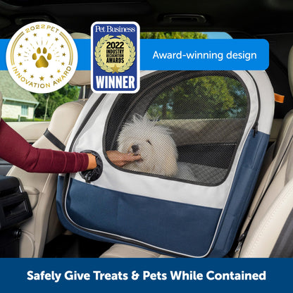 PetSafe Happy Ride Hunde-Reisebox Faltbar – Blau/Grau