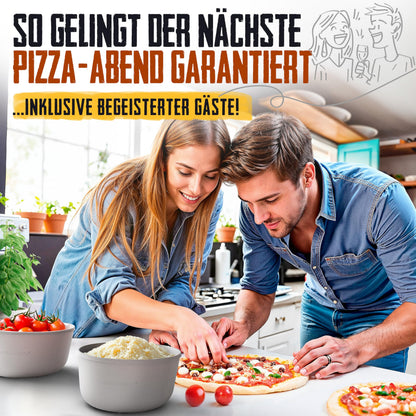 LOEWERK Pizzaballenbox 6er Set Silikon - Olive/Grau mit Spatel