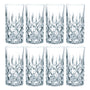 Nachtmann Noblesse Longdrinkglas Set, 8er Set, Kristallglas, 375 ml, klare Gläser mit edlem Schliff