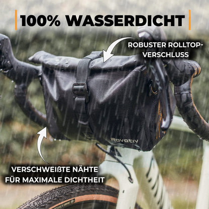 Rovativ Bikepacking Lenkertasche ST1, wasserdicht, 3 Liter