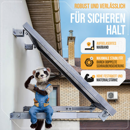 Lichtblicker Balkonkraftwerk Halterung verstellbar, 4er-Set