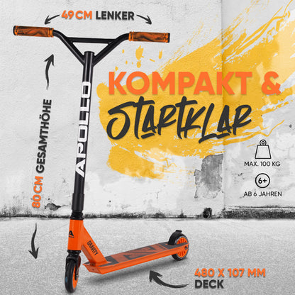 Apollo Gravity Stuntscooter – Für Kinder & Teenager Beginner