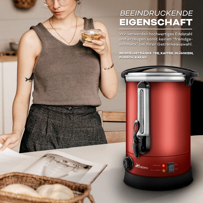 TRESKO Glühweinkocher Einkochautomat - 6.8L, 1500W Edelstahl