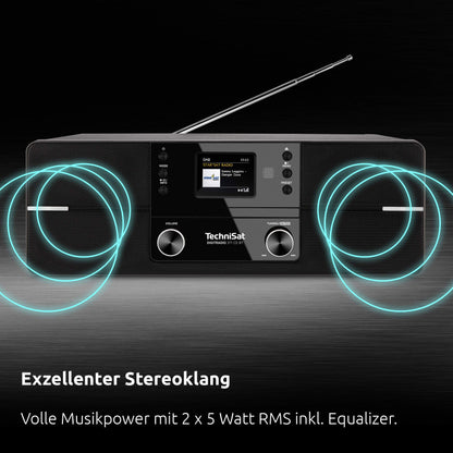 TechniSat DIGITRADIO 371 CD BT Kompaktanlage - Schwarz/Silber
