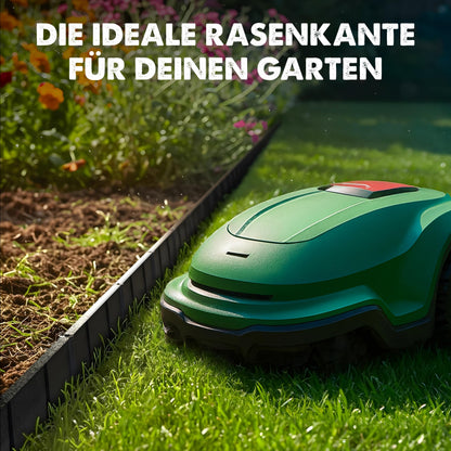 LAINFELD Rasenkante Kunststoff 10 m, Beeteinfassung anthrazit, 130 mm