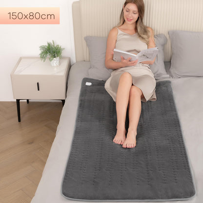 CURECURE Elektrisches Wärmeunterbett UB015, 150 x 80 cm, Grau