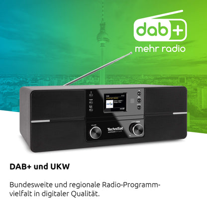 TechniSat DIGITRADIO 371 CD BT Kompaktanlage - Schwarz/Silber