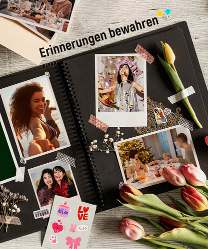 Liene Amber Fotopapier Nachfüllset - 80 Blatt 10x15 cm + 2 Farbbänder