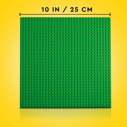 LEGO Classic Bausteine-Box mittelgross + grüne Bauplatte, 484 Teile