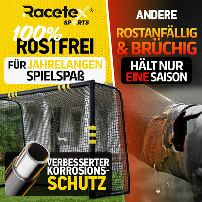 Racetex Fussballtor für Garten Kinder Erwachsene - 180x120cm